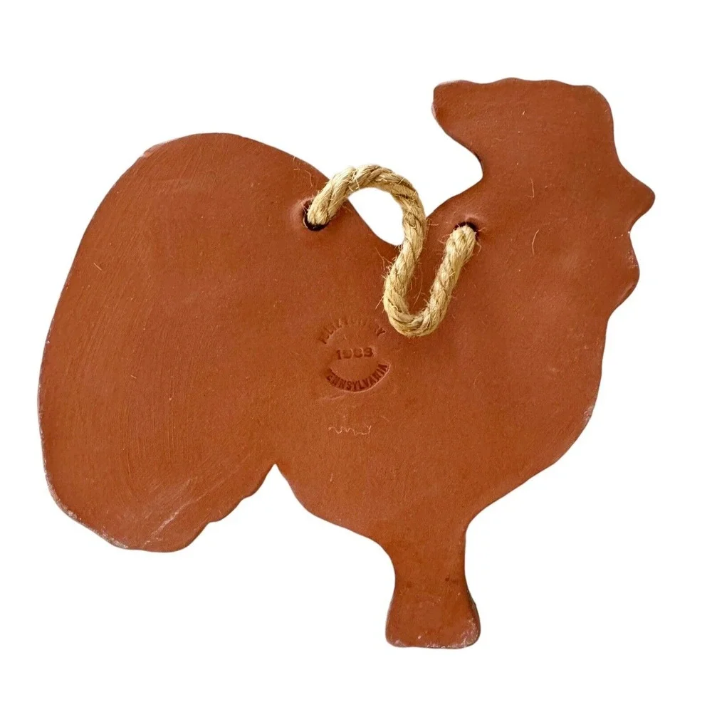 Foltz Pottery Pennsylvania Chicken Wall Hanging 7
